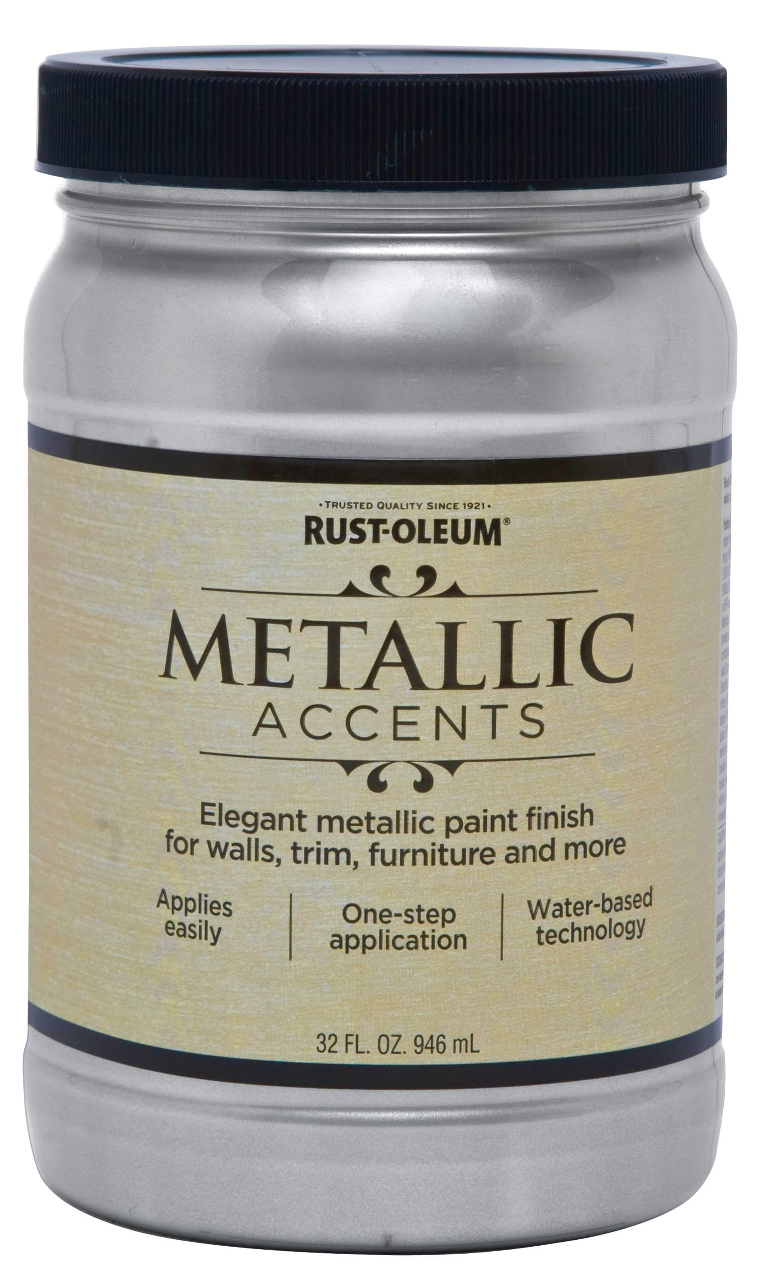 Sterling Silver RustOleum Metallic Accents Paint, Quart