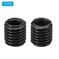 thumbnail image 3 of Uxcell 45# Carbon Steel Threaded Repair Insert Nut, 5pcs M10x1.5 to M14x2 Thread Sleeve Reducing Nut Adapter 15mm, 3 of 6