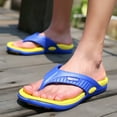 thumbnail image 2 of Ediodpoh Men Summer Beach Flip Flops Shoes Sandals Male Slipper Casual Flat Shoes Men Slippers Yellow 9.5, 2 of 8