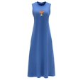 thumbnail image 1 of Vestido largo de verano para mujer, ropa suave, vestido de línea para desplazarse, trabajar, salir S, 1 of 7