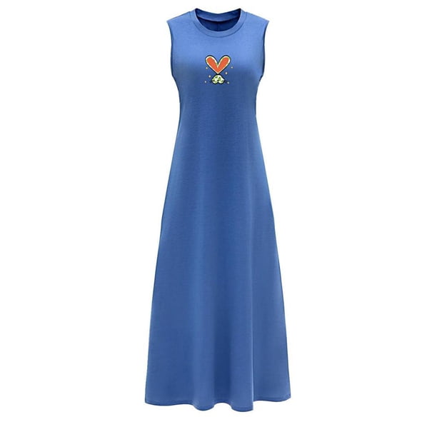 Vestido de verano para mujer, elegante vestido con cuello redondo para oficina, regalo del día de San Valentín M