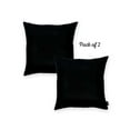 thumbnail image 2 of Set of 2 Black Modern Square Throw Pillows, 2 of 5