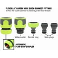 thumbnail image 3 of Flexzilla HFZGAK14 Garden Hose Quick Connect Fittings Coupler Plug Kit [5 Piece], 3 of 7