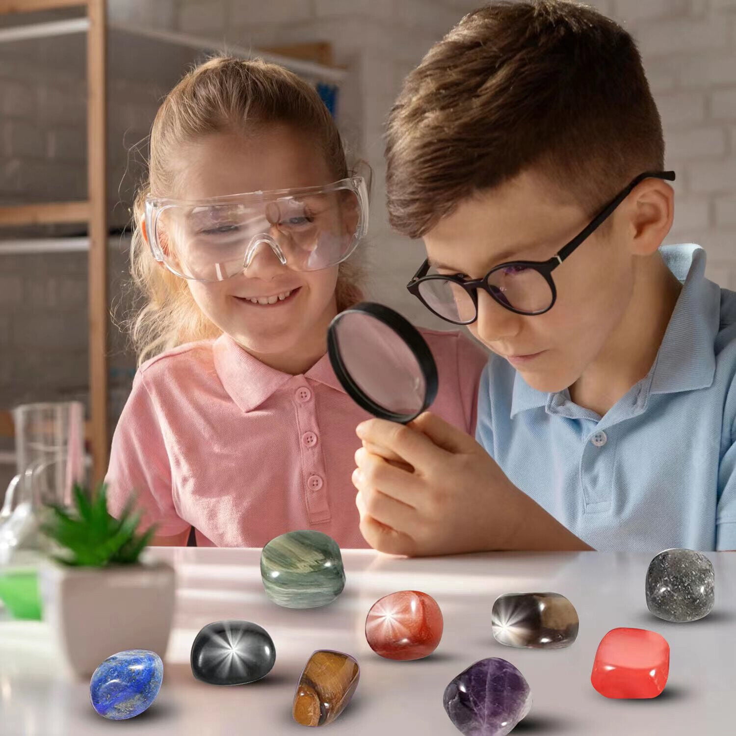 TOPCHANCES Christmas Advent Calendar, 2022 Rocks 24 Days Natural Crystal Gemstone Stone Minerals, Christmas Countdown Calendar for Boys, Girls, Kids, Adults, Christmas Party Favor Gifts, Purple