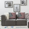 thumbnail image 2 of nygtbtfer American Flag Pillow Covers Decorations USA Flag Throw Pillow Covers Linen Farmhouse Pillow Cases Cushion Covers Square White, 2 of 7