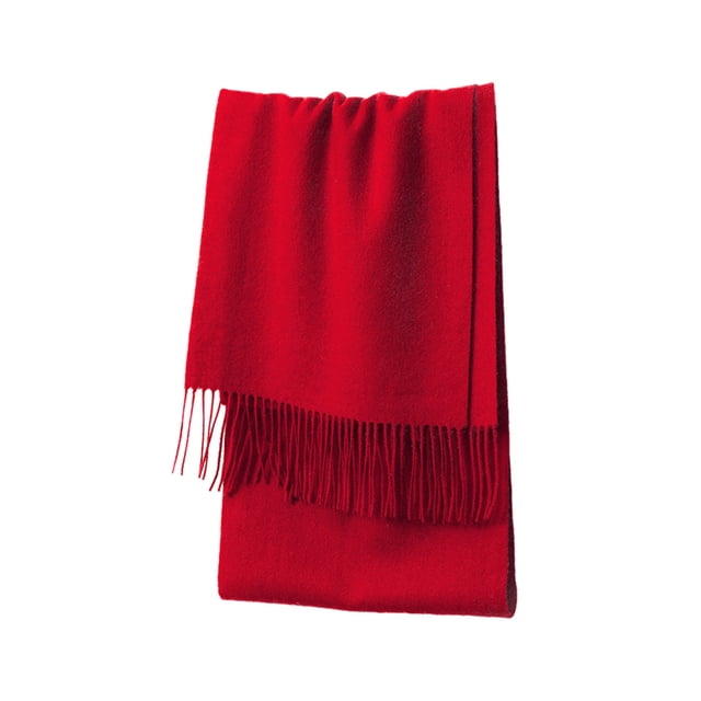 Qarigey Bufanda de lana para invierno Varios colores disponibles Envuélvete en bufandas elegantes y cálidas Accesorios de disfraces azufaifo rojo