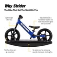 thumbnail image 5 of Strider 12” Sport Bike (Blue) + Rocking Base - Helps Teach Baby How to Ride a Balance Bicycle - for Kids 6 Months to 4 Years - Easy Assembly & Tool-Free Adjustments, 5 of 8