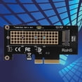thumbnail image 3 of Tarjeta Adaptadora PCIE 3.0 X 4 NVMe Con Mejora De Señal Integrada, Diseño GEN3 Para NVMe M.2 SSD, Compatible Con Ranuras PCIE X 4 X 8 X 16, Actualización De Disco Duro A PCIE, 3 of 7