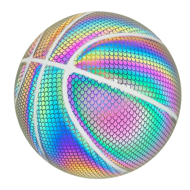 Reflective Basketball Wear-resistant Cool Glowing Luminous Colorful Basketball for Adults