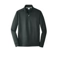 thumbnail image 3 of Port & Co Adult Male Men Plain Long Sleeves Sweatshirt Jet Black Small, 3 of 4