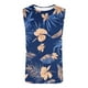 thumbnail image 3 of Camiseta sin mangas de cuello redondo para hombre, estilo informal, con estampado hawaiano, sin mangas, deportiva, con cuello redondo, 3 of 4