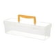 thumbnail image 1 of Caja de herramientas transparente, contenedor portátil de mano, organizador de almacenamiento para exteriores para Amarillo 30x93x93cm, 1 of 9