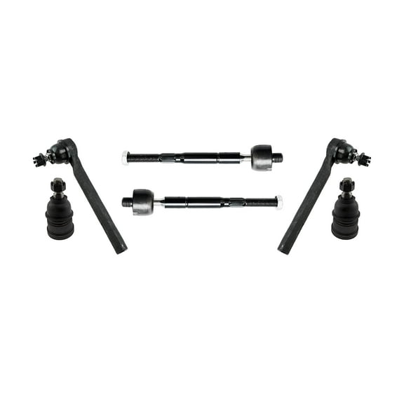 6 Pc Front Lower Ball Joints, Tie Rod Ends Outer & Inner Suspension Kit Fits Honda Odyssey 2005-2009 Excluding Touring Models Honda Odyssey 2010 All Models
