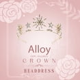 thumbnail image 5 of Vestido de boda de la corona de la muchacha brillante Tiara Tocado de la boda Star Modeling Crown Prop, 5 of 5