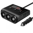 thumbnail image 1 of Car Lighter Socket In-car Cable Splitter 4 Ports USB Interface Auto Lighter Socket Car Plug Adapter, 1 of 7