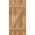 thumbnail image 5 of 16 1/8"W X 33"H Timbercraft Three 5 3/8" Boards Joined Board-N-Batten Shutters W/Z-Bar, Rough Sawn Western Red Cedar (Per Pair), 5 of 13