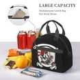 thumbnail image 7 of DouZhe Lunch Bags for Women and Men, Cool Motorcycle Club Prints Reusable Portable Insulated Cooler Waterproof Lunch Tote Bag for Travel Work School Picnic, 7 of 7