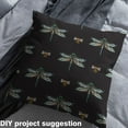 thumbnail image 2 of jejeloiu Cartoon Bee Dragonfly Fabric by the Yard 1 Yard,Boho Bohemian Print Home Decor Fabric by the Yard,Yellow Teal Black Sewing Fabric For Girl,Luxury Bedroom Decor, 2 of 6