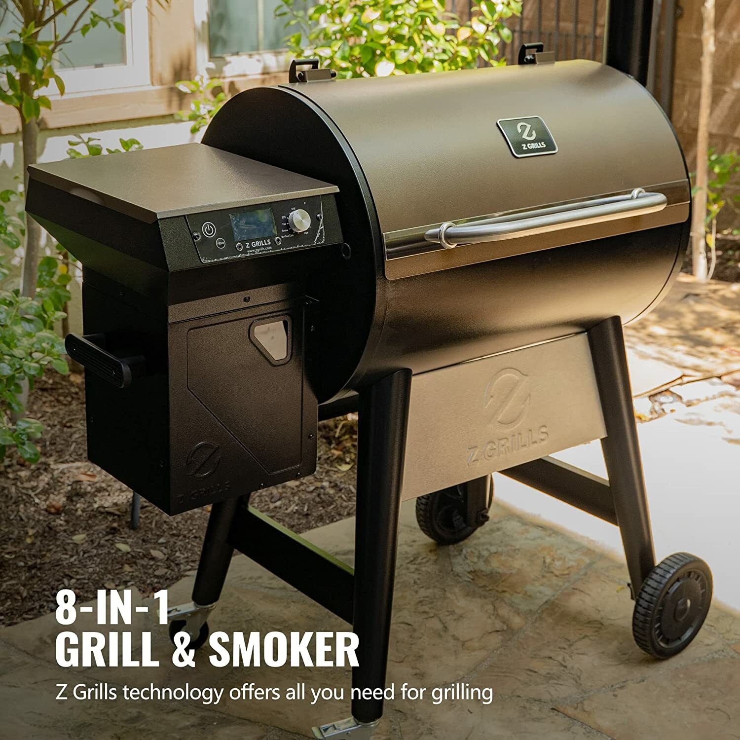 Z GRILLS ZPG-7002C3E 694 sq. in. Wood Pellet Grill and Smoker 8-in-1 BBQ Bronze - image 3 of 10
