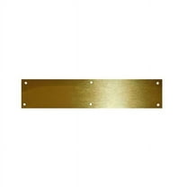 Don-Jo J102BTA630 6 x 30 in. Kick Plate Brass Tone, Alumninum