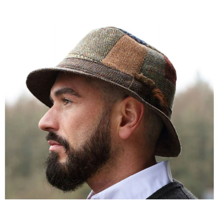 Hanna Hats of Donegal Tweed 100% Wool Walking Hat Made in Ireland