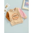 thumbnail image 3 of Baby Toddler Girls Long Sleeve Sweatshirt Letter Print Round Neck Pullover Top for Fall Winter, 3 of 9