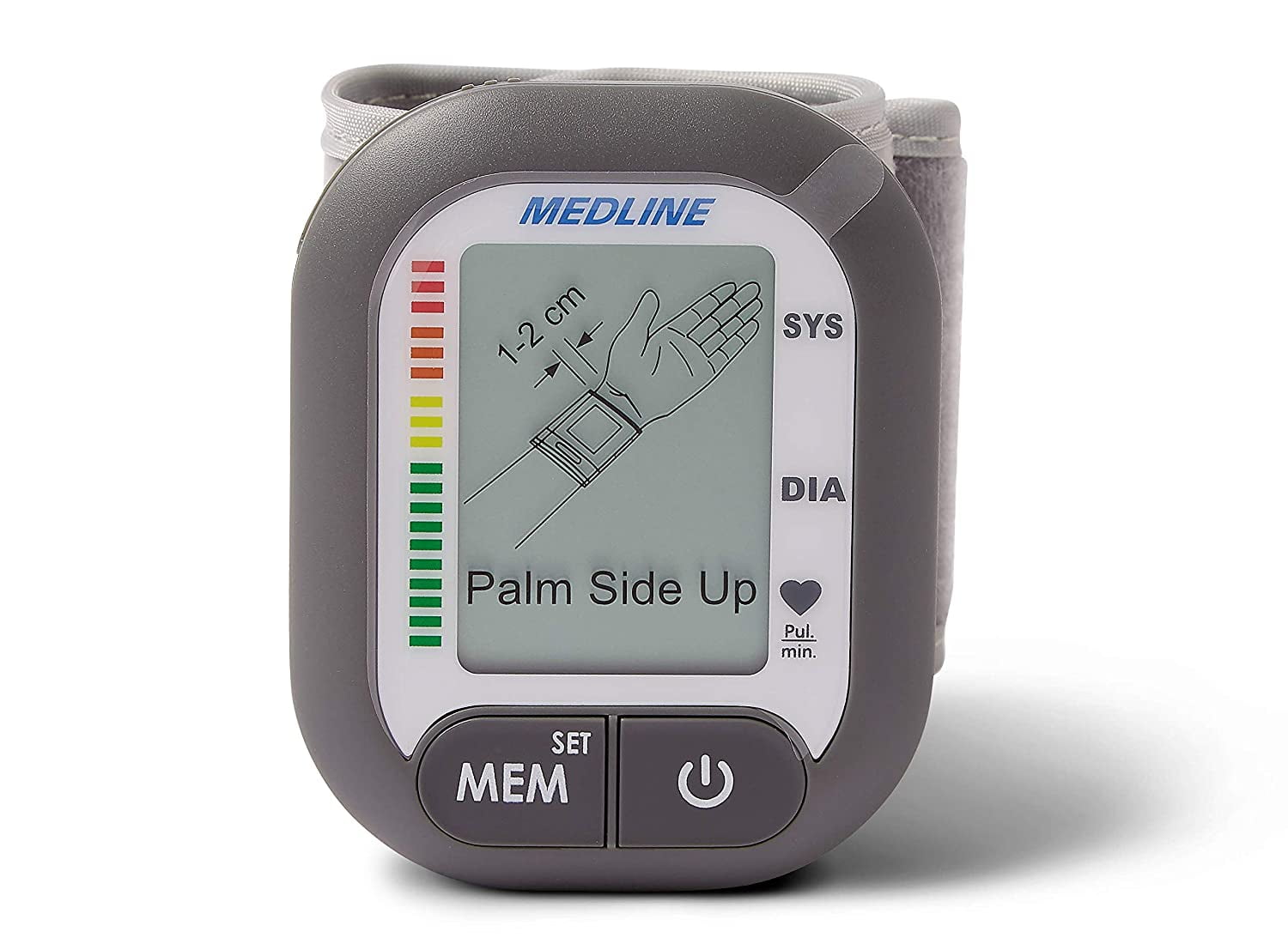 Medline MDS4003 Digital Wrist Blood Pressure Monitor, BP Cuff with