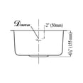 thumbnail image 3 of Dawn Kitchen & Bath 3237 13.5 in. L Undermount Bar Sink - 20 Gauge, 3 of 3