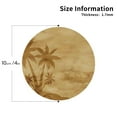 thumbnail image 3 of Kll Round Shape Drink Coasters Set Of 4,Pu Leather Absorbent Coasters Set Decorative Coffee Cup Coasters Housewarming Gift For Home Decor-Retro Palm Tree, 3 of 9