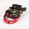 thumbnail image 5 of 4 PCS Christmas Cross Knotted Head Hoop Women's Wide Headbands Santa Claus Christmas Snowman Deer Tree Knotted Hair Band For Women And Girls, One Size, 5 of 10