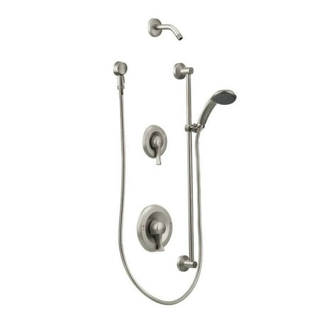 Moen T8342NHCBN Classic brushed nickel transfer Posi-Temp(R) all-metal trim kits