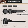 thumbnail image 3 of WHEANG Coffee & Funnel For Reusable Refillable Coffee Pods Coffee Measuring Spoon 2 Tablespoon Capacity With Funnel For Ground Coffee Protein Powder Tea (Black 1 Pa, 3 of 6