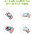 thumbnail image 5 of Kit de bandas de goma para ejercitar los dedos con anular de silicona y agarre manual para ejercicios y entrenamiento de manos, alivia el dolor de muñeca y pulgar, 6 piezas | JUNJUN, 5 of 5