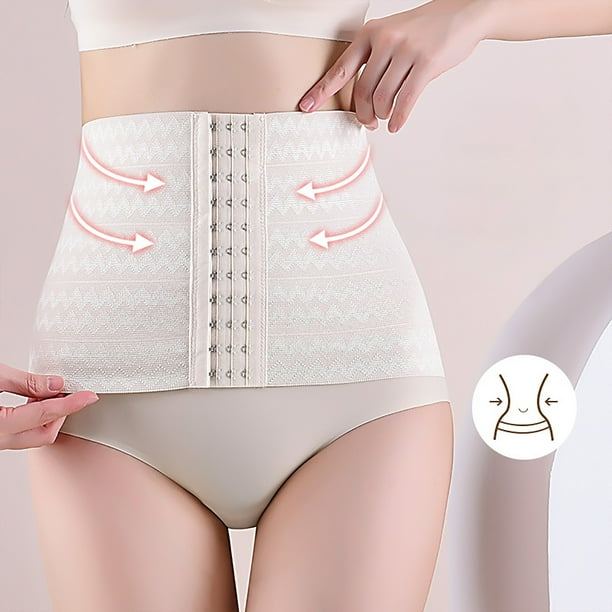 Corsé de tres botones para mujer con corrección de cintura de acero y correa abdominal. Faja moldeadora para mujer.