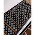 thumbnail image 7 of Stair Treads for Wooden Steps,Black Boho Geometric Peel and Stick Stair Treads with Adhesive,Retro Simple Ethnic Abstract Motifs Non Slip Indoor Stairs Runner Rugs Mats for Elders Dogs 8"x30" 4PCS, 7 of 7