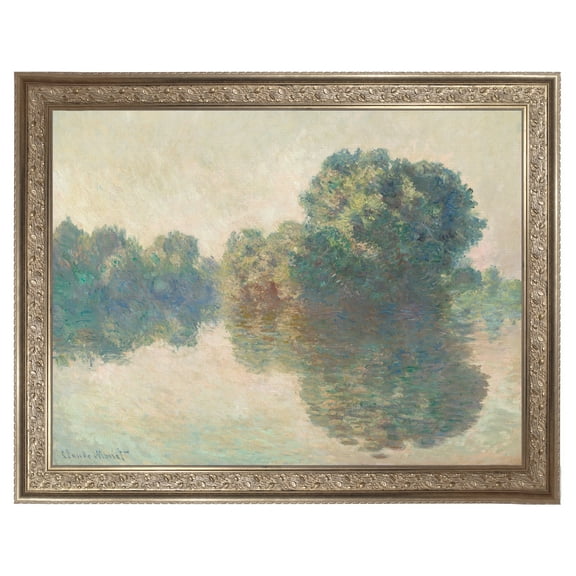 The Seine at Giverny Framed Canvas