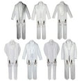 thumbnail image 1 of 6pc Baby Toddler Boy Guadalupe Communion Baptism White 7 SUIT TUXEDO Style Stole, 1 of 2