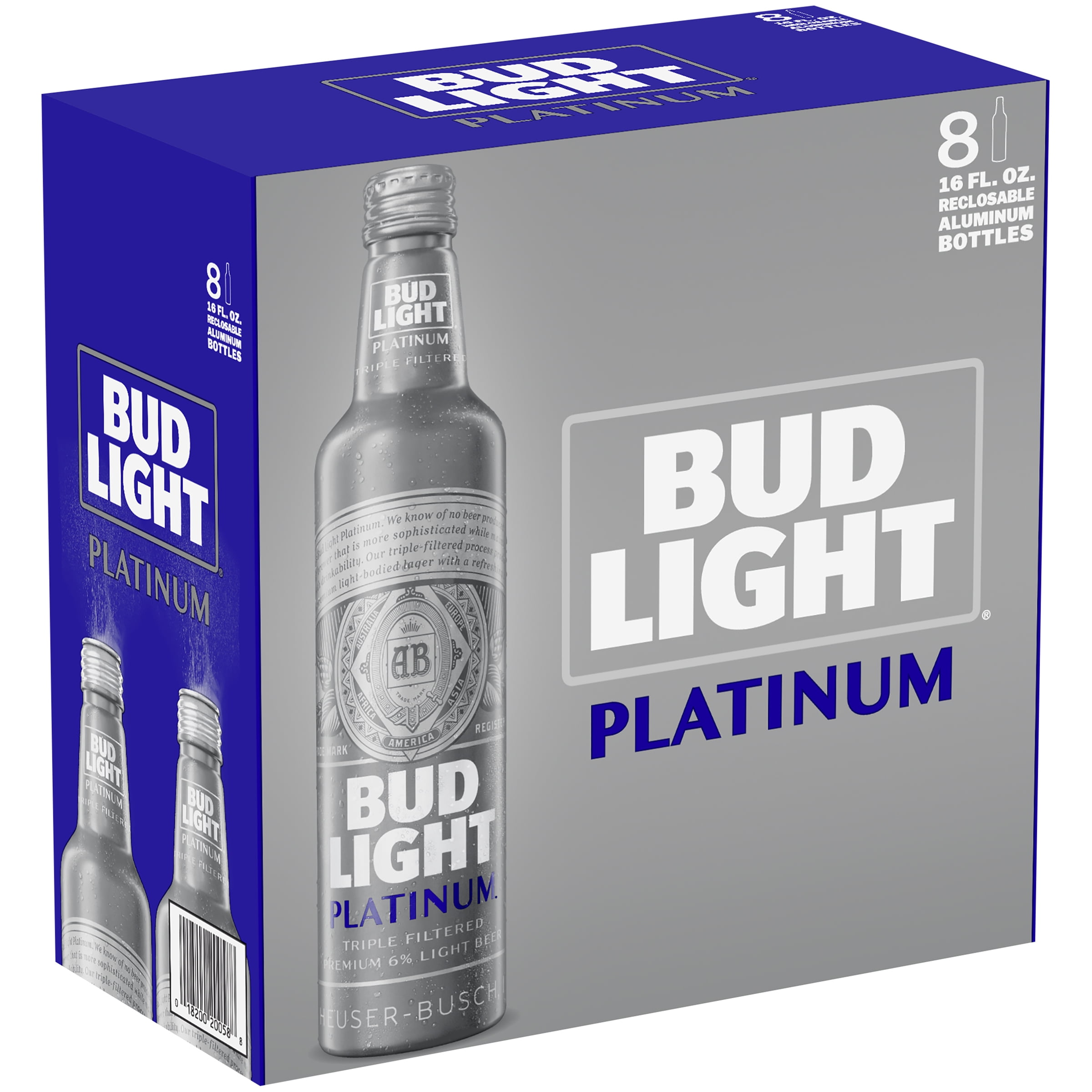 Bud Light Platinum® Beer, 8 Pack 16 fl. oz. Aluminum