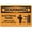 Warning Sign 1, variant on Warning Emergency Exit Do Not Block Sign 8"x12", Rust Free Aluminum Metal Sign Weather Resistant Durable Easy To Mount, Indoor Outdoor Use for Home Business Fire Safety Area