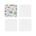 thumbnail image 2 of Disketp Stamp Set Collection Funny Coasters,4 Pcs Leather Coasters With Holder, Perfect Housewarming Hostess Gifts,Protect Furniture From Water Marks Scratch, 2 of 9