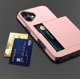 thumbnail image 4 of AMORUS For iPhone 17 Case with Sliding Card Holder PC TPU Phone Back Cover - Navy Blue, 4 of 5