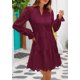 thumbnail image 3 of Vestido PRETTYGARDEN para mujer, primavera 2025, manga larga, cuello en V, 3 of 9