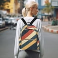 thumbnail image 7 of FORMRS Mini Backpack Purse for Women Quilted Travel Daypack Casual Shoulder Bag, Beige Stripes, 7 of 7