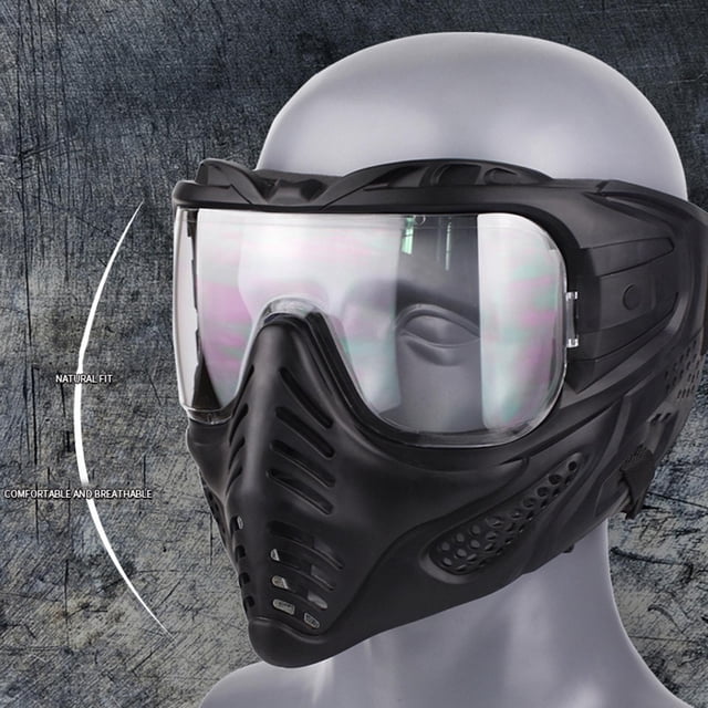 protectora, protección ocur de seguridad para , ficticia con correa para , disfraz de de Hallo Lente transparente DYNWAVEMX Equipo de juego de cara completa