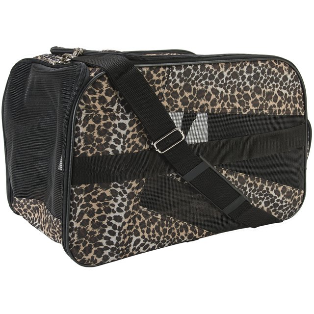 Pet Smart Cart Carrier -Small 18"X4"X11"-Leopard