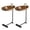 Brown | 2 Pack, variant on Hassch 2 Pack C-Shaped Sofa Side Tables, MDF Top & Metal Frame End Table, Slide Under Couch & Bed Accent Table for Living Room Bedroom, Easy Assembly, Brown & Black