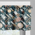 thumbnail image 3 of Ambesonne Spaceship Window Valance, Space Exploration, 54" X 12", Multicolor, 3 of 5