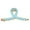 Light Blue, variant on Enamel Pencil Shape Twist Barrette Hair Clip,Gold Metal Spring Side Pin,Cute Teacher College Teens Daily Hair Decor Gift