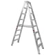 thumbnail image 1 of Escalera Tijera Doble Aluminio Akron 14 Escalones 78-07 175kg Akron Herramientas Escalera Tijera Doble Aluminio Tipo II, 1 of 6