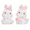 thumbnail image 1 of KAKOWELY 2 piezas de adorno de conejito de Pascua para tarta de mesa, adorable decoración de conejo, 1 of 5